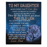 I Hope You Believe In Yourself As Much As I Believe In You - Family Blanket - Gift For Daughter From Dad - Lovscape